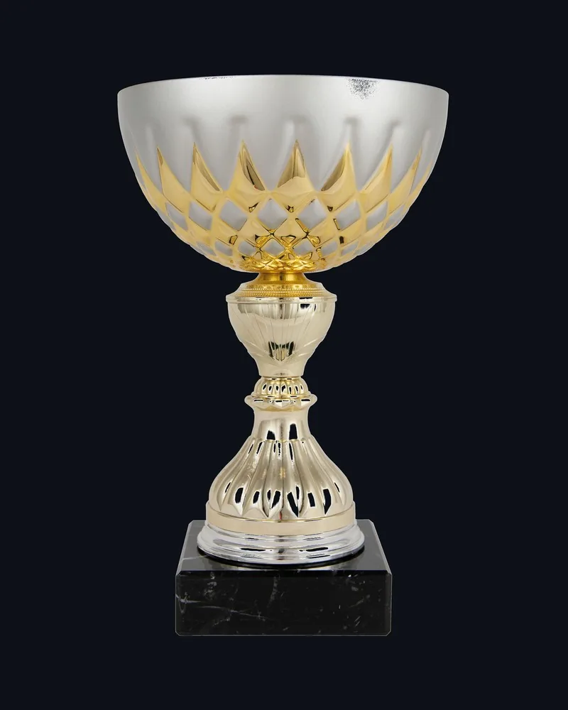 Copa Rombos Mate Bicolor Oro Plata - Vista principal