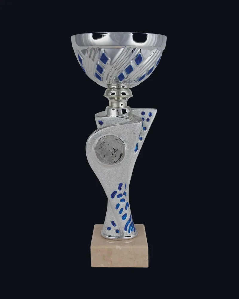 Copa Cerámica Topos Azules - Vista principal