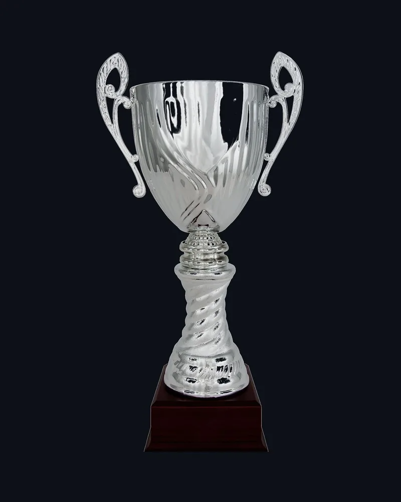 Copa Cono Escudo con Asas Plata - Vista principal