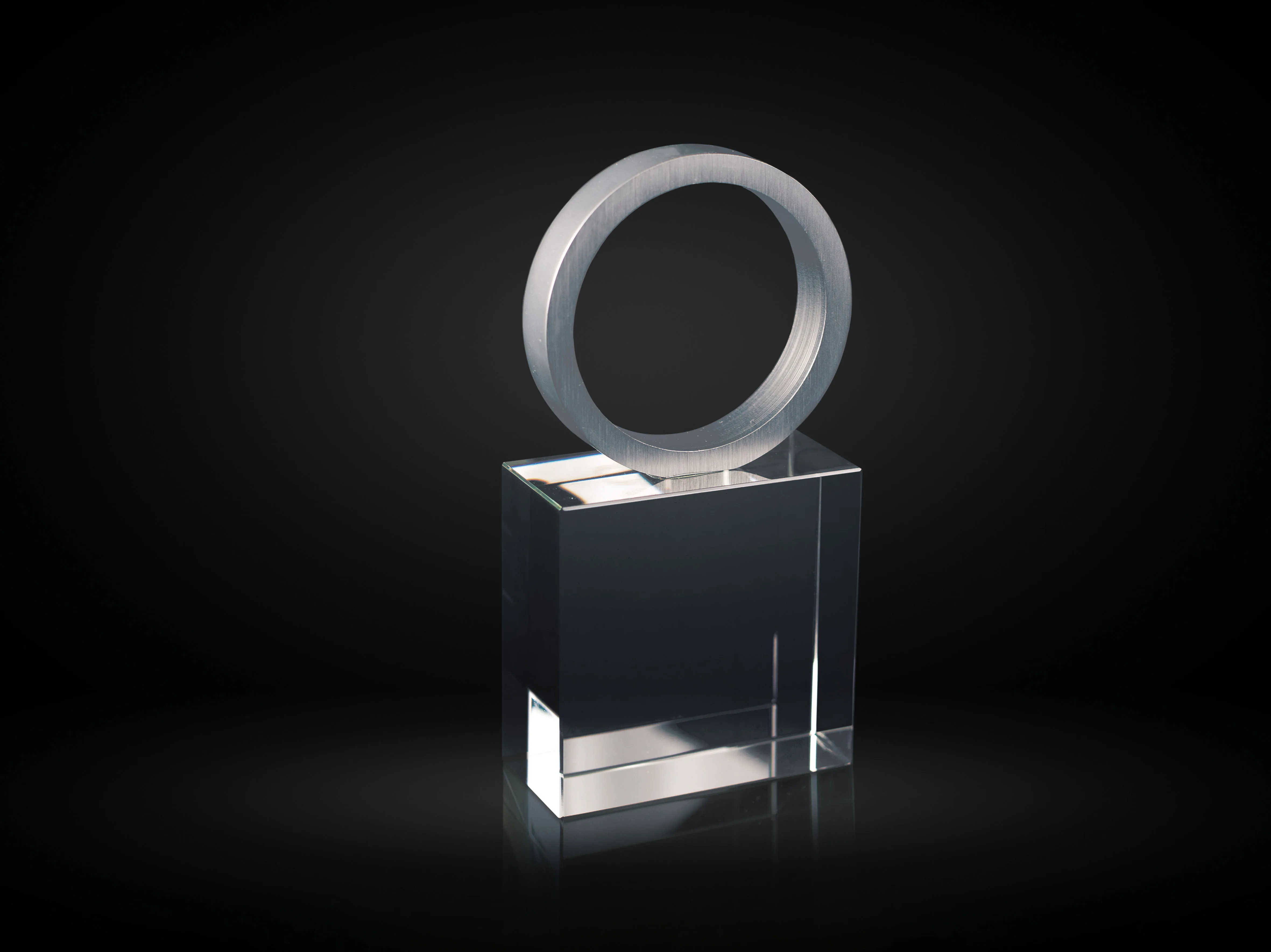 Trofeo Cristal Rectangular con Base Ref. 6013
