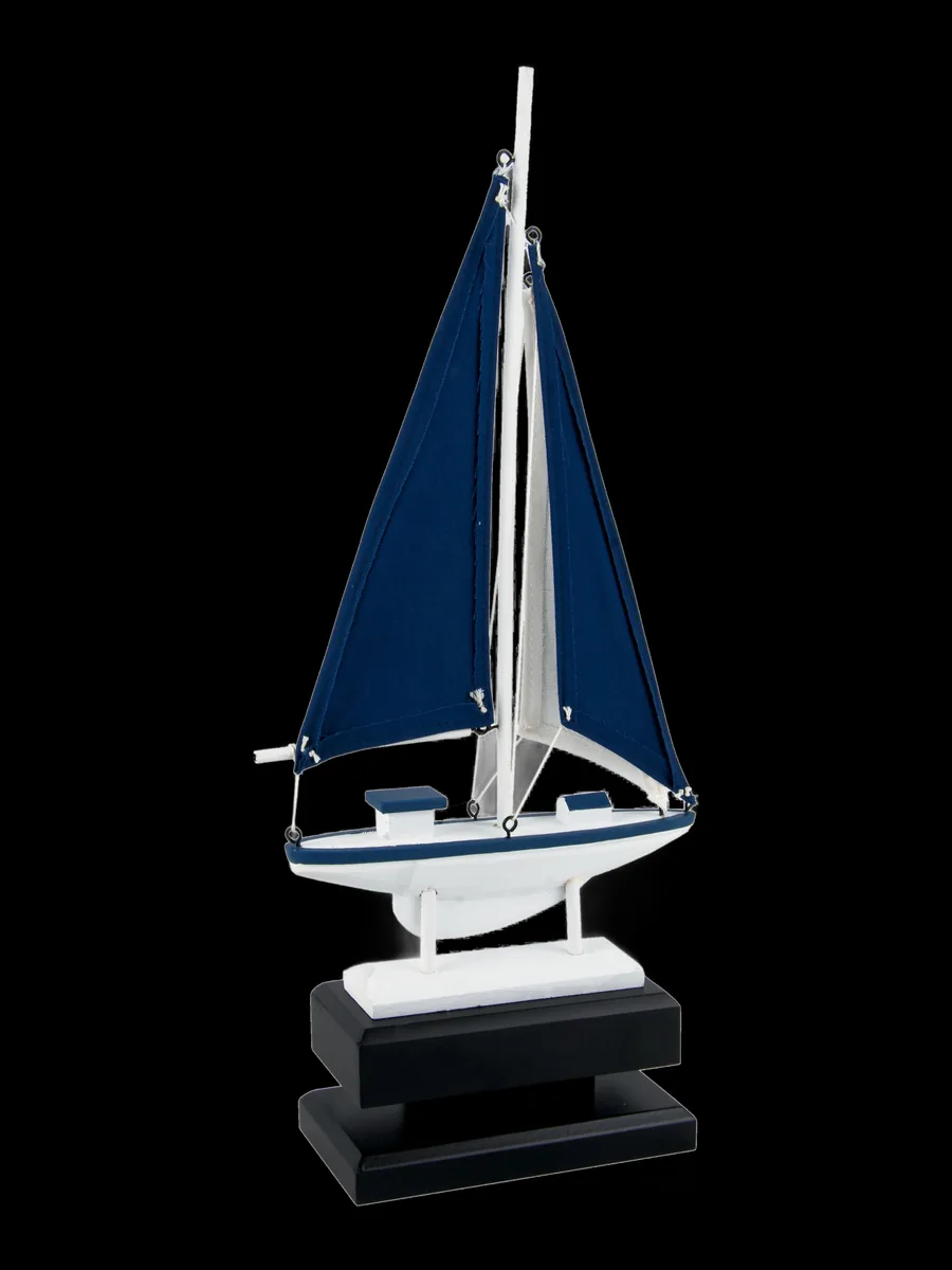 Velero azul y blanco - Ref 6660