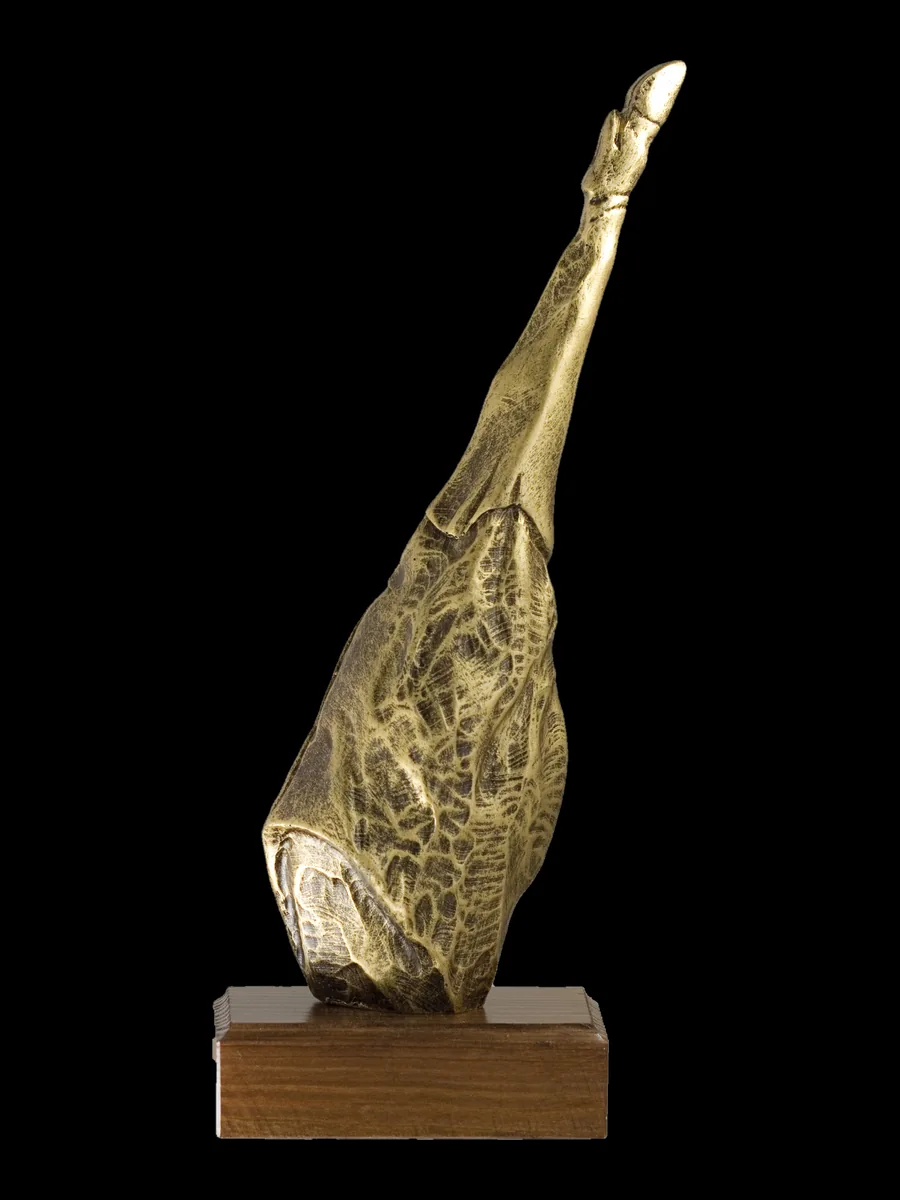 Jamón sobre peana de madera - Vista principal