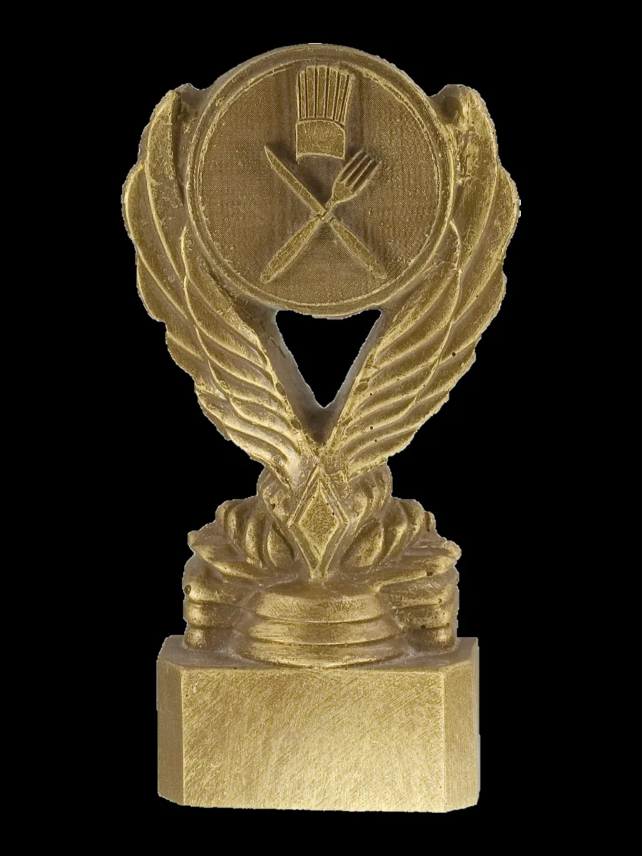 Emblema de cubiertos con laurel - Vista principal
