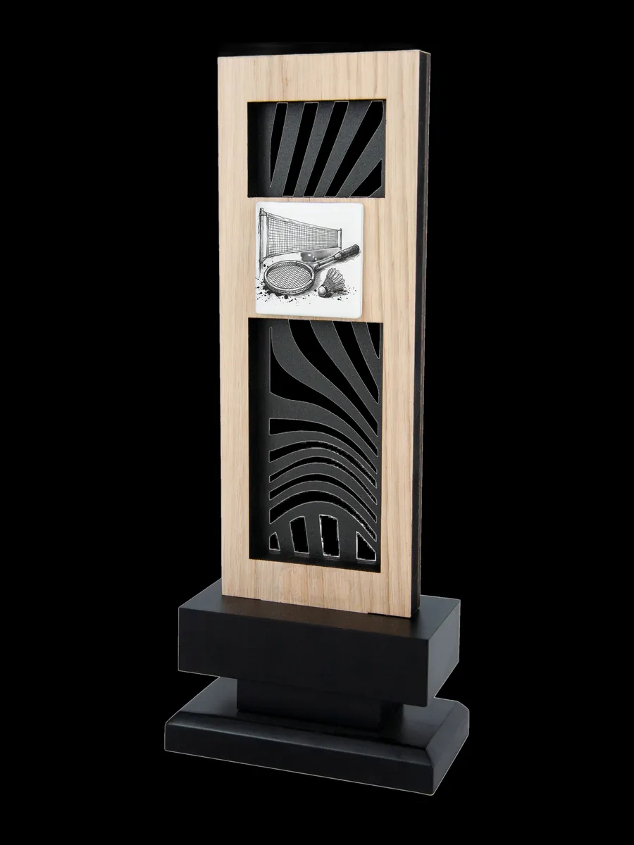 Trofeo Madera Centro Cuadrado