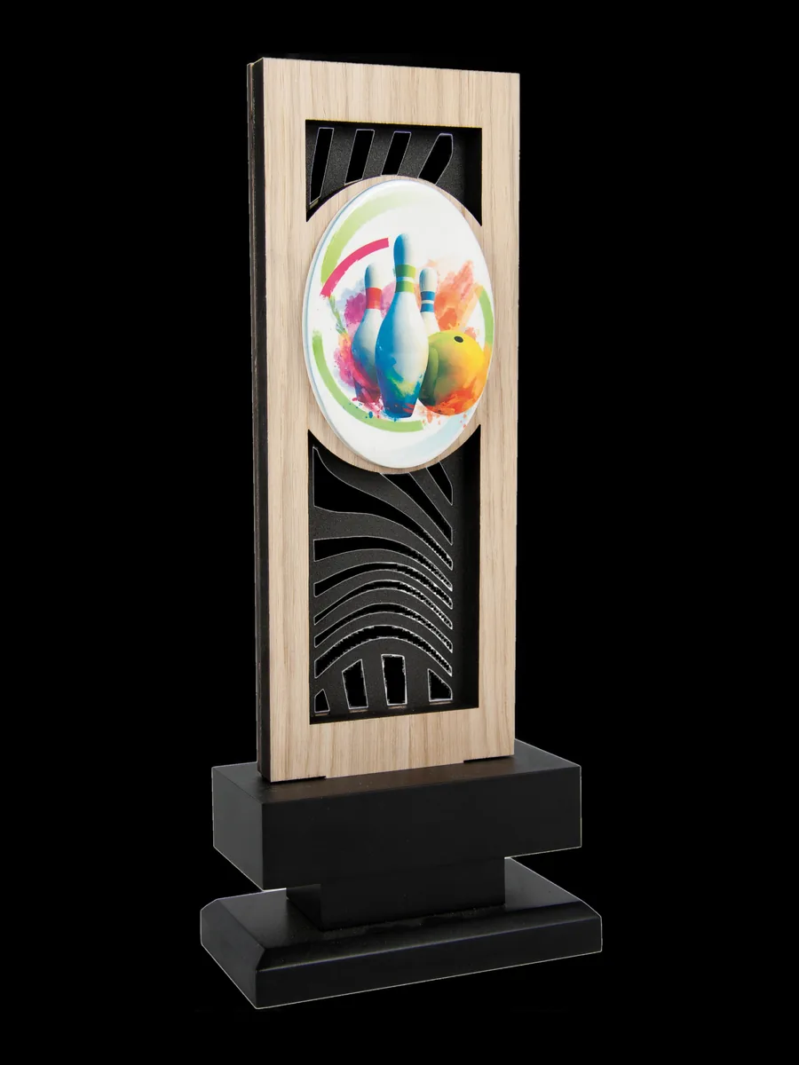 Trofeo Madera Corte Ondulado