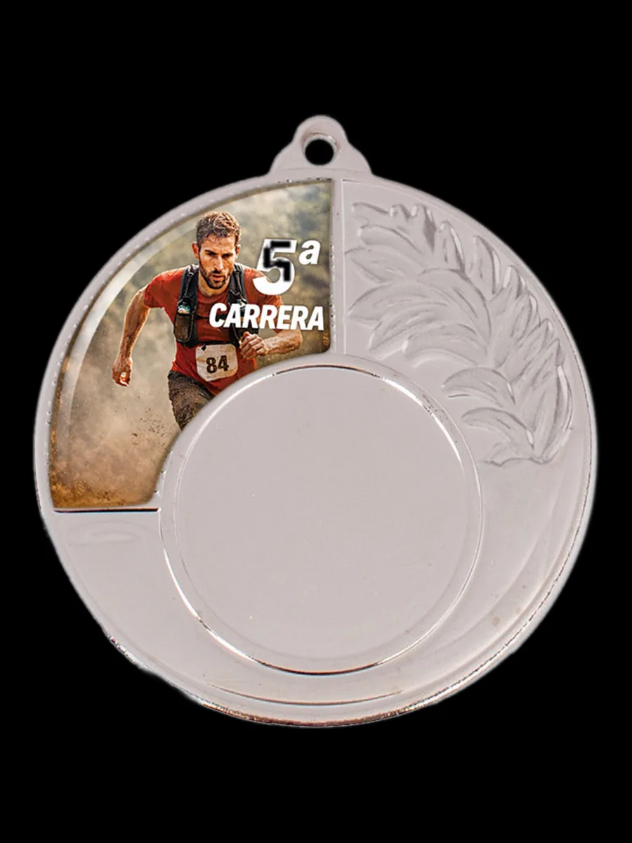 Medalla Deportiva Bandera - Vista trasera