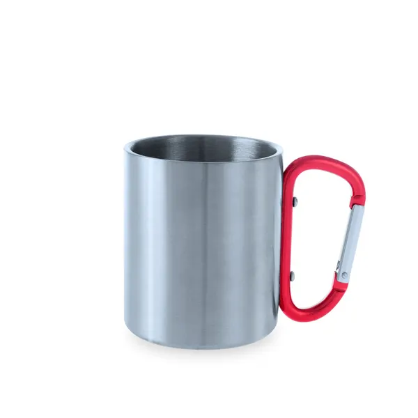 Taza met&aacute;lica personalizada con logo