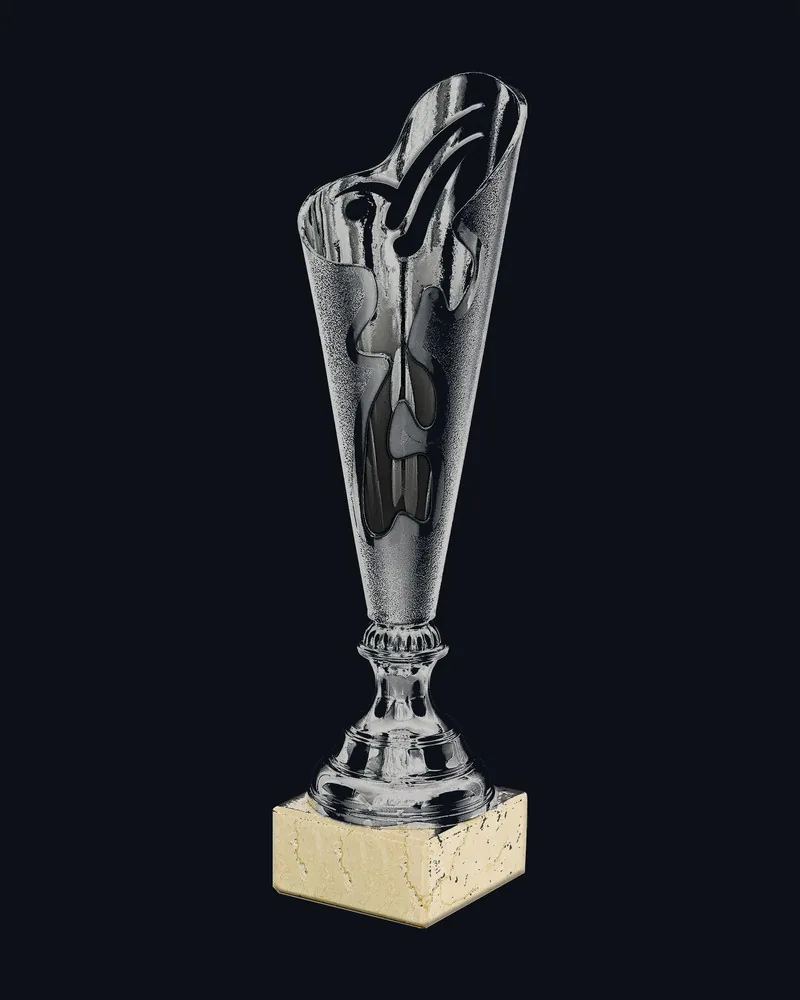 Trofeo Cono Abstracto Plata - Vista principal
