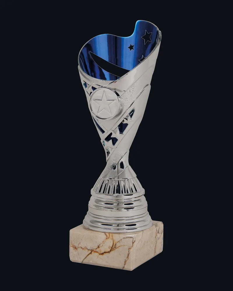 Copita Estrellas Azul y Plata